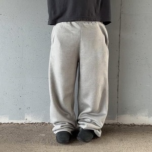 Pantalons de survêtement en molleton français pour homme sur mesure, pantalons de jogging amples avec jambe large et droite, coupe ample, tissu en toile lourd empilé - Product Image 2