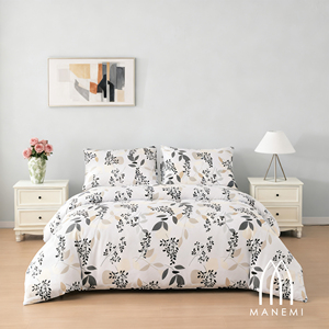 Ensemble de housse de couette zippée 100% polyester avec taie d'oreiller, doux et respirant pour un sommeil confortable - Product Image 2