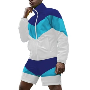 Conjunto de Ropa Deportiva para Hombre con Logotipo y Color Personalizados, Chaqueta Cortavientos y Pantalones Cortos Transpirables con Estampado para Primavera, Conjunto Bordado para Niños - Product Image 1