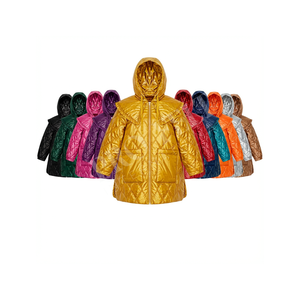 Chaqueta Larga Acolchada con Capucha, Chaqueta de Invierno con Cierre de Cremallera y Costuras en Forma de Diamante, Abrigo Informal Acolchado, Transpirable para Exteriores - Product Image 1