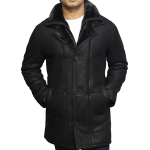 사용자 정의 남자의 진짜 shearling 양가죽 코트 100% 가죽 긴 재킷 디자인 최고의 하이 퀄리티 양 모피 지금 구매! - Product Image 4