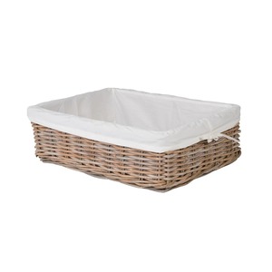Cesta rectangular rústica de ratán, cesta de almacenamiento hecha a mano, venta al por mayor, ecológica, hecha en Vietnam - Product Image 1