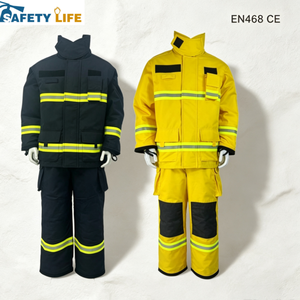 Uniformes de Bombero Amarillos y Grises, Cómodos, Elásticos, Resistentes a la Abrasión, Tallas L a XXXXXL, Suministro Confiable de Fábrica, Económicos - Product Image 1