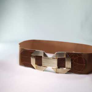 Cinturón Elástico de Metal con Hebilla Dorada - Product Image 2