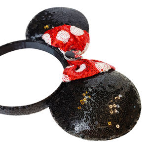 Bandeau Minnie Licencié pour Enfants - Coloré, Accessoire Cheveux pour Fête d'Anniversaire, Parc à Thème, Vacances - Commande Directe Usine - Product Image 1