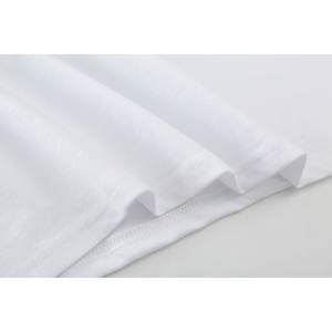 T-shirts en coton décontractés pour hommes et femmes, unisexes, imprimés et de couleur unie, avec col rond, coupe ample et motif graphique en lettres - Product Image 6