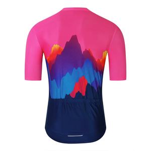 Maillot de Ciclismo Personalizado por Sublimación, Unisex, Manga Corta, Ligero, de Secado Rápido, Cortavientos, Antibacteriano, de Poliéster y Elastano, con Cremallera Trasera - Product Image 2