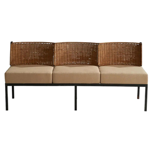 Sofá Rattaiscape, silla de estar, marco de Metal de ratán Natural, papel de belleza, PIN balinés, caja de región, Perno de cocina, habitación animada - Product Image 3