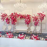 Arches de mariage pour la cérémonie, support rectangulaire en métal pour ballons, support d'accessoires de fond en métal doré de haute qualité pour la fête