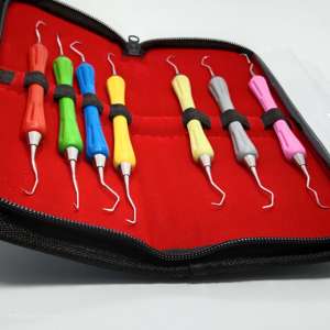 เครื่องมือขูดหินปูนเคลือบเพชร สแตนเลสคุณภาพพรีเมียม ขายดี ได้รับการรับรองมาตรฐาน CE ด้ามจับซิลิโคนออกแบบด้วยเครื่อง CNC โดย SurgiRight - Product Image 2