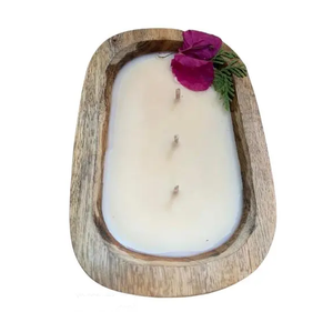 Tazón de masa de madera de mango, cuencos de vela de Paulownia, regalo de inauguración de la casa, artesanías nuevas personalizadas, venta más vendida - Product Image 6