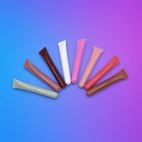 Tube souple vide en plastique de 10 ml pour brillant à lèvres, avec bouchon à vis et impression sérigraphique, personnalisable avec logo, pour emballage de baume - Vente en gros