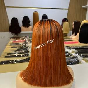 Vietnamien 100% non traité pas d'enchevêtrement pas de perte de haute qualité os Extensions droites Orange Machine Double prix de gros - Product Image 2