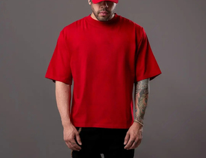New Fashion 2025 T-<b>shirt</b> Heavyweight 250gsm 100% Cotton Plain Oversized Boxy Fit Men's T <b>Shirt</b> - Product Image 4
