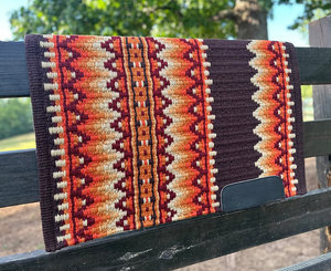 Western Show Horse Saddle Blanket Diseño de Nueva Zelanda Manta de sillín de lana hecha a mano Top Wool Saddle Pad Size - Product Image 5
