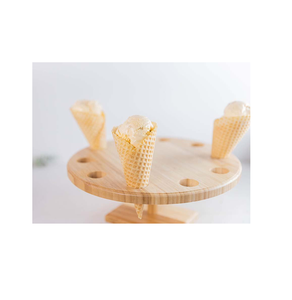 100% Top tendance bois cône de crème glacée support forme ronde bâtons en bois articles de cuisine pour taille personnalisée au meilleur prix - Product Image 1