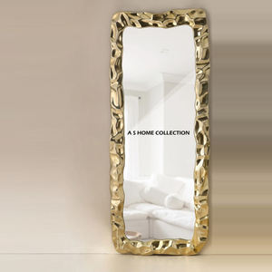 Espejo de Pared Decorativo de Lujo, Diseño Moderno, Hecho a Mano, de Latón Abstracto con Acabado Coral, Metal y Aluminio - Product Image 4