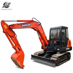 Excavatrice sur chenilles Doosan DH55 d'occasion, 5,5 tonnes, godet de 0,28 m³, marque coréenne originale, petite excavatrice de chantier, faible nombre d'heures, certifiée CE - Product Image 1