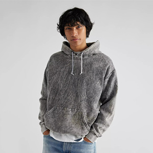 Sweat-shirts thermiques d'hiver 100 % coton de haute qualité à prix abordable pour hommes, taille adulte, design streetwear, impression numérique délavée à l'acide - Product Image 5