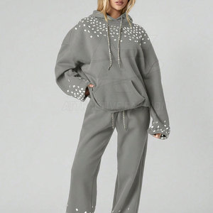 Sudaderas Ligeras para Mujer con Pedrería, Decoración Elegante y Ajuste Cómodo para un Estilo Casual - Product Image 4