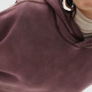 Sudaderas de Invierno para Mujer Talla Grande, Estilo Holgado, Personalizable, Tejido Jersey Ecológico, Color Sólido - Product Image 4