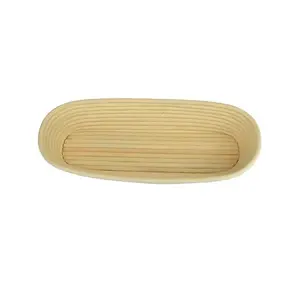 Handmade Natural Wicker Rattan Oval for <b>Baskets</b> Silicone <b>Wood</b> Eco-Friendly Kitchen Tools Dough Bakery Bread Sourdough - Product Image 3