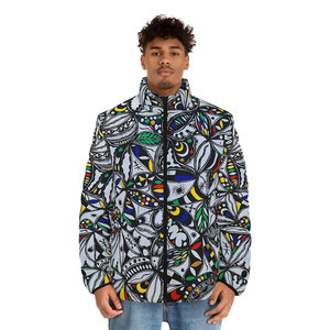 Orisun da uomo x taglie AOP piumino impermeabile con cerniera Trench con colletto con cappuccio con motivo decorativo cappotto in Spandex da Golf ODM - Product Image 1