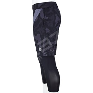Short de basketball de haute qualité avec logo personnalisé pour hommes, maille élastique en polyester à la mode, style de rue solide avec impression par sublimation - Product Image 3