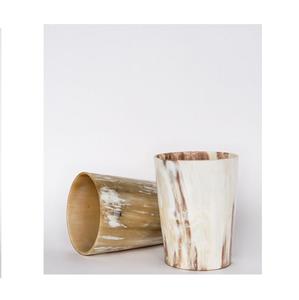 Auténtica taza de cuerno y vaso hecho a mano rústico natural pulido medieval drinkware set perfecto para fiestas festivales bar y decoración - Product Image 3