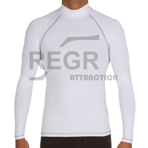 เสื้อรัดกล้ามเนื้อสำหรับกีฬา MMA แบบ Grappling ออกแบบเองได้ด้วยเทคนิค Sublimation เสื้อ Bjj Rashguard พิมพ์ลายตามสั่งสำหรับผู้ชาย เทคโนโลยี OEM แขนยาว - Product Image 6