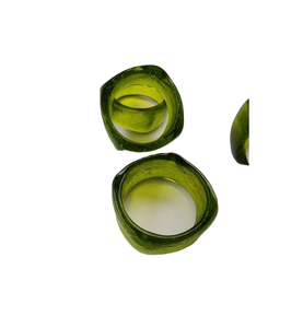 Rond de serviette en résine époxy Fournisseur Fournitures d'hôtel de mariage couleur bleu foncé décoratif Rond de serviette en résine de qualité incroyable - Product Image 4