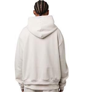 Sudadera con Capucha Extra Grande para Hombre, 380GSM, Algodón Orgánico Grueso, Estilo Urbano, con Estampado Retro de Estrellas - Product Image 2