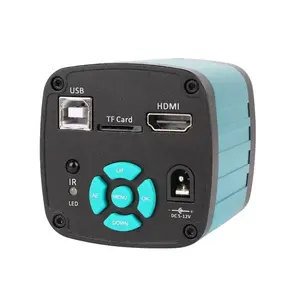 Microscope stéréo trinoculaire 3.5X-270X Zoom trinoculaire illuminé par LED Appareil photo numérique Microscope vidéo Microscope de réparation de montre - Product Image 6