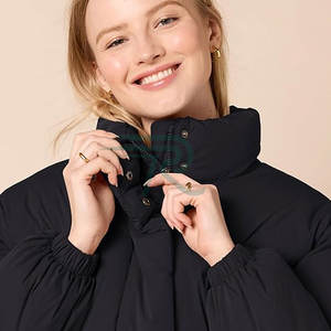 Chaqueta Corta Acolchada Nueva, Chaqueta de Algodón con Logotipo Personalizado, Cierre de Burbuja, Transpirable, Talla Grande, Chaqueta de Otoño - Product Image 4