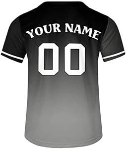 Nueva camiseta de béisbol-Uniforme deportivo con botones impreso personalizado-Camisetas de béisbol personalizadas para hombres, mujeres, jóvenes - Product Image 3