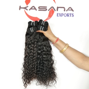 Vietnamien 100% couleur naturelle non traitée vague profonde Extensions de cheveux humains Machine Double trame cheveux indiens HD dentelle pas cher prix - Product Image 1