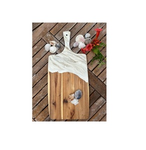 Planche à découper en bois et en résine durable pour une utilisation quotidienne dans la cuisine fabriquée à partir de matériaux de haute qualité sans danger pour les aliments, toujours - Product Image 1