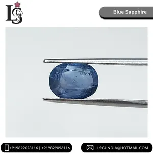 Anillo de zafiro azul 100% Natural, sin calor, calidad superior, mejor precio, Gema suelta de zafiro azul para fabricación de anillos