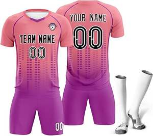 Fabricación de fábrica Ropa deportiva Uniforme de fútbol Color y diseños personalizados Uniforme de fútbol de alta calidad Ropa de entrenamiento Kits completos de fútbol - Product Image 2