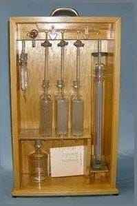 Aparato de pipeta Orsat 3 de vidrio de borosilicato manual hecho en La India, equipo de prueba para analizar Laboratorios de Sistemas de combustión de gases de combustión - Product Image 2