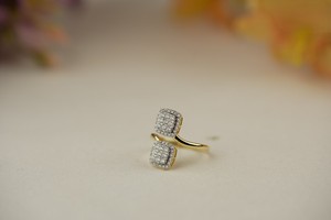 Bague élégante en diamant cultivée en laboratoire coupe ronde VS1 IGI SGL certifiée or rose or argent fiançailles bijoux de mariage en gros - Product Image 2
