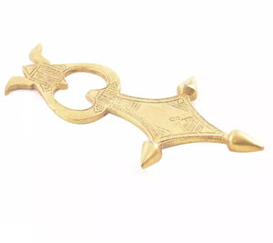 Ouvre-bouteille en laiton design vintage en or antique Tire-bouchon en métal de qualité avec quantité minimale de commande bas Meilleurs ouvre-bouteilles - Product Image 2