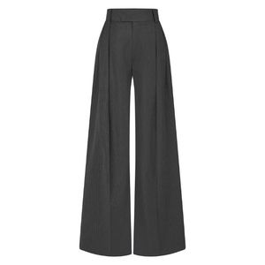Pantalones a rayas elegantes Sola para mujer Cintura alta Servicios ODM antiestáticos La mejor opción para el verano Hecho en Vietnam - Product Image 6