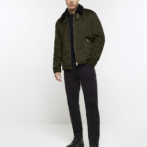 Gran oferta, recién llegado, chaqueta de cuero de piel sintética con cuello levantado, Diseña tu propio atuendo de moda en línea personalizable - Product Image 3