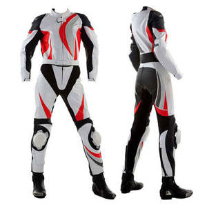 Combinaison de course de karting confortable avec design et logo personnalisés, combinaison de moto en cuir de haute qualité, une pièce - Product Image 6