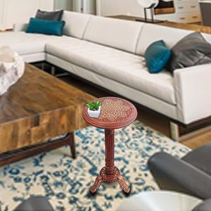 Wooden Carved Design Table Night <b>Stand</b> Stool Wooden Table for Living Room Exclusive Furniture Available for Sell At Lower Price - Product Image 5