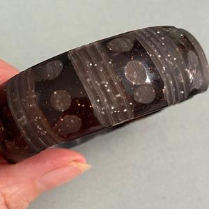 Espléndida joyería de moda hecha a mano brazaletes de resina multicolor con perlas y diamantes Material de madera regalo para hombres fiesta de mujeres - Product Image 2