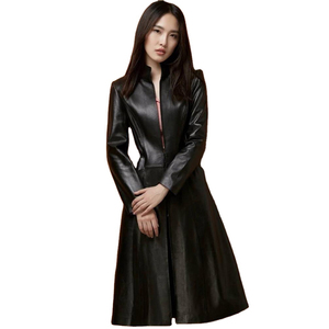 Manteau court en cuir de laine pour femmes à manches longues épais et chaud pour l'extérieur Caractéristique respirante pour filles et dames - Product Image 4