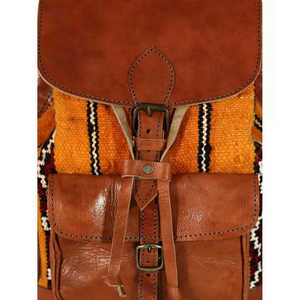 Kilim fait main et sac à dos en cuir-Design unique et durable - Product Image 4
