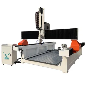 7% discount Wood Carving CNC Router 4 Axis / 3D CNC Router Cylinder Boring And Milling Machine With Rotary
